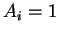 \( A_{i}=1 \)