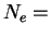 \( N_{e}= \)