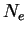 \( N_{e} \)